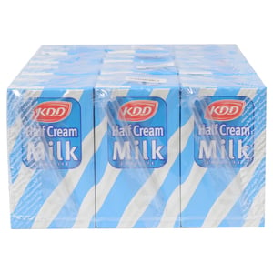 KDD Half Cream Long Life Milk 6 x 250ml