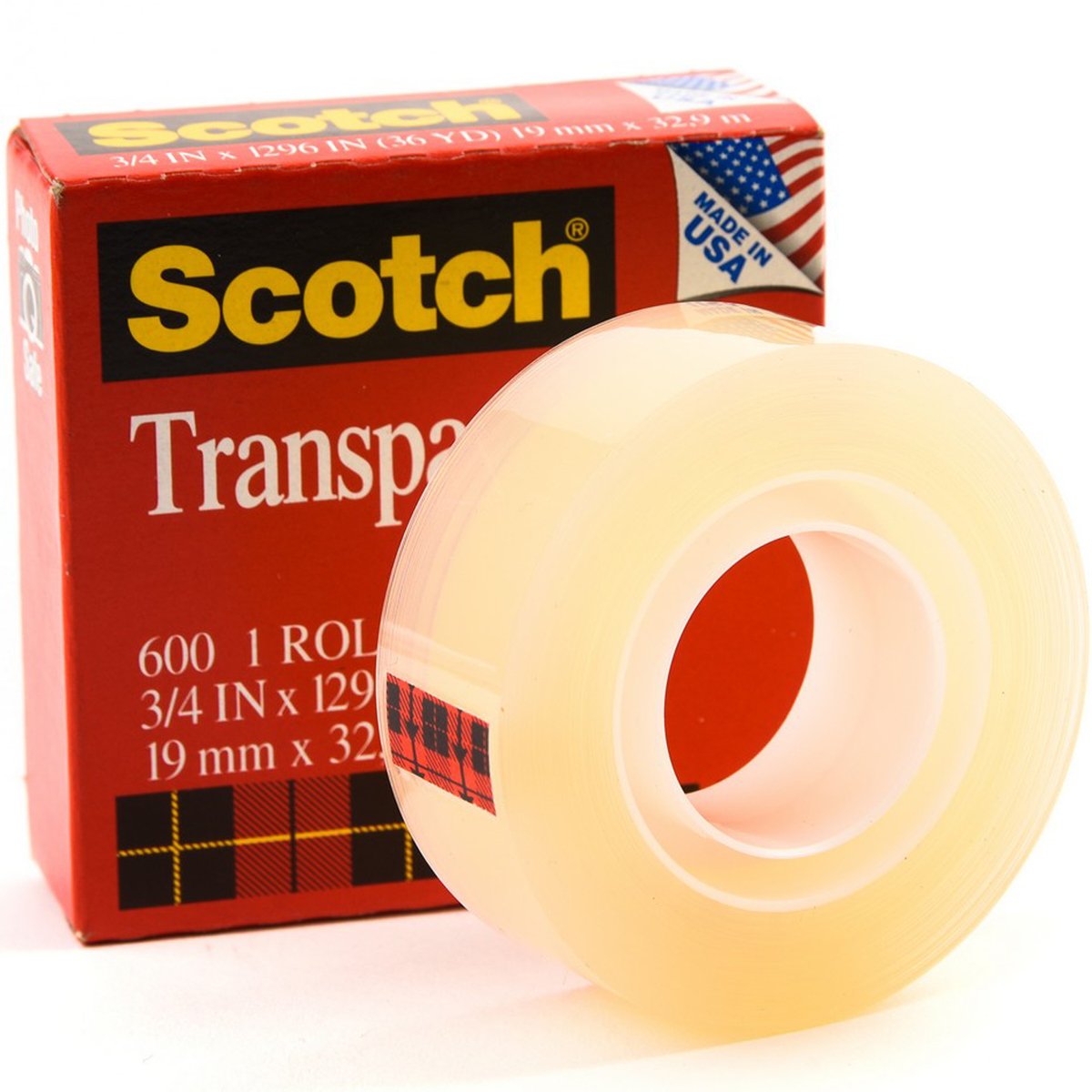 3M Scotch Transparent Tape, 3/4in x 36yards Small Core 1Pc Online at Best  Price, Paper Tape