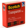 3M Scotch Transparent Tape, 3/4in x 36yards Small Core 1Pc