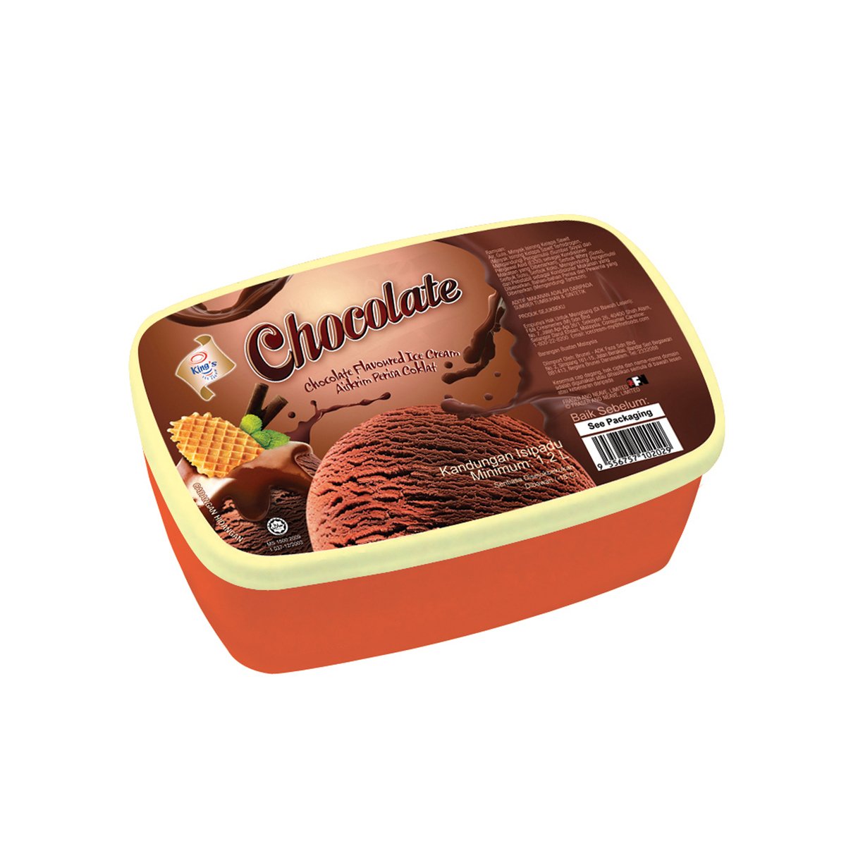 King'S Regular Chocolate Ice Cream 1.2Litre