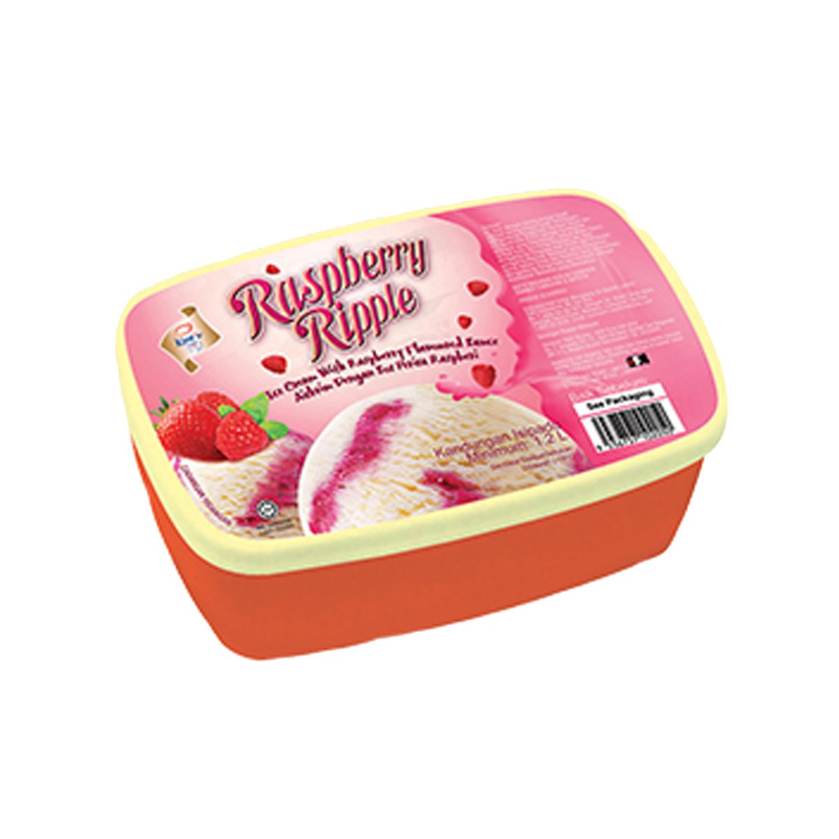 King's Raspberry Ripple Ice Cream 1.2Litre