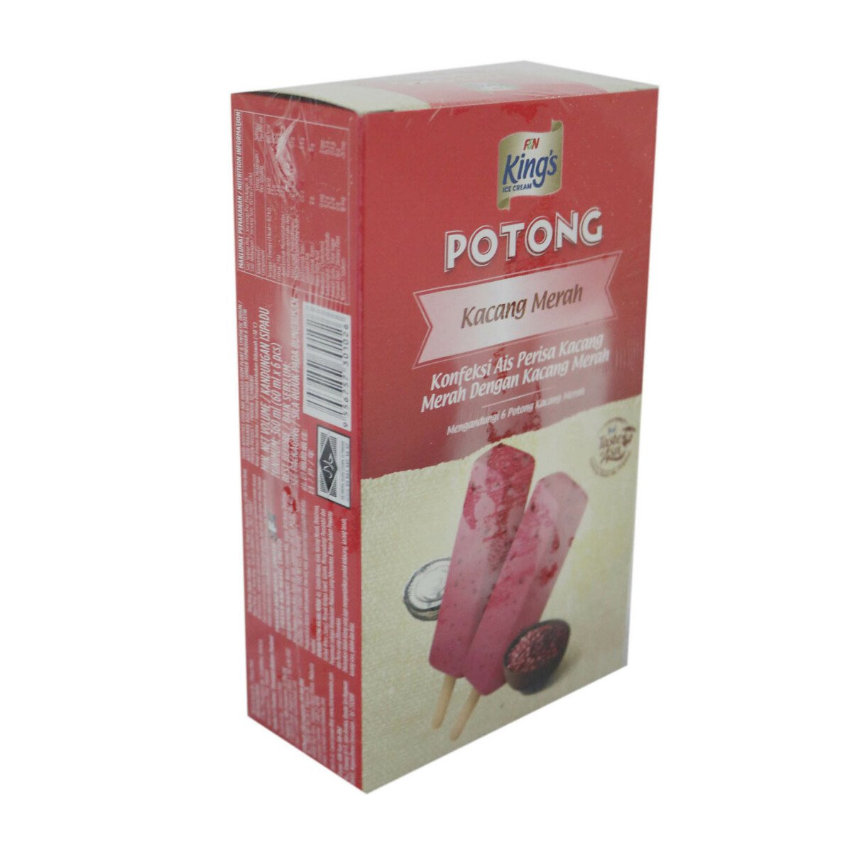 King's Potong Redbean Pack 6 x 60ml