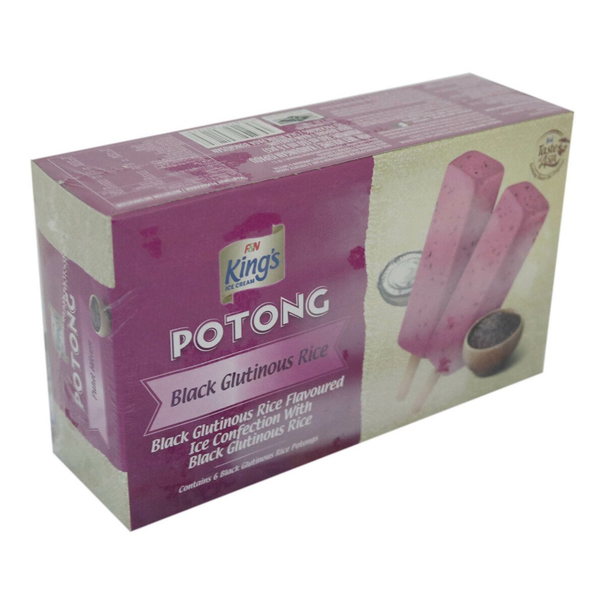 King's Potong Pulut Hitam Pack 6 x 60ml