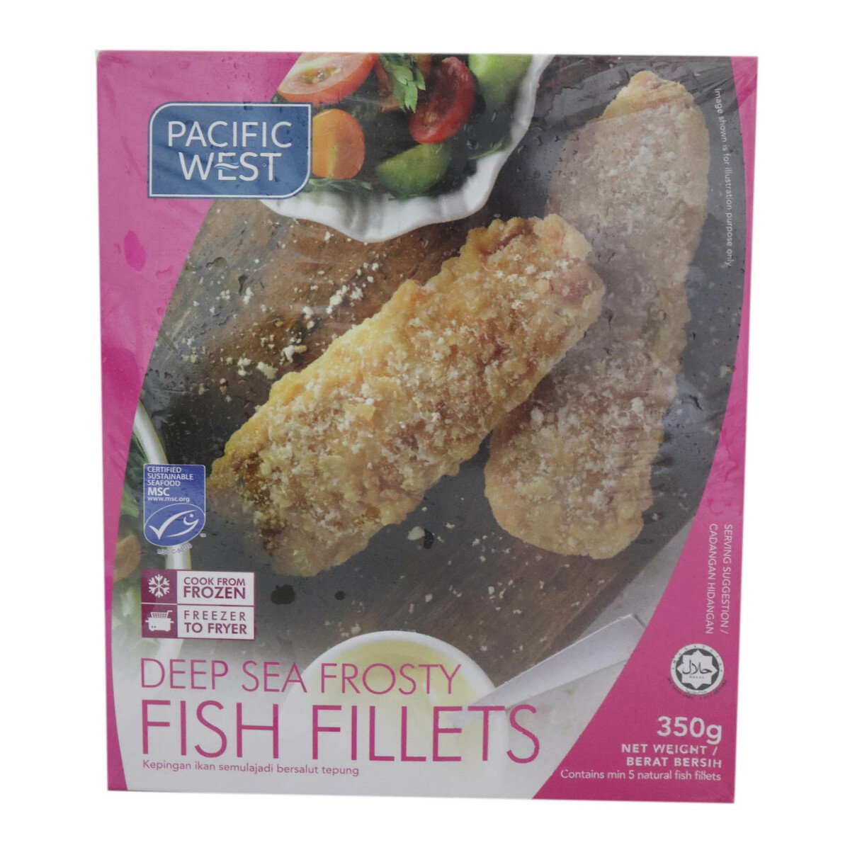 Pacific West Deep Sea Frosty Fish Fillet 350g