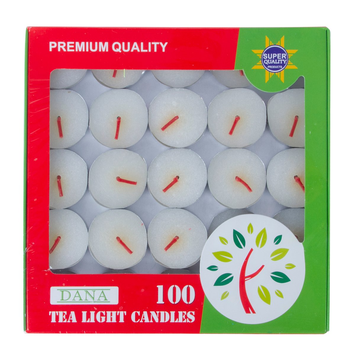 Madhoor Tea Light Candles 100's Assorted