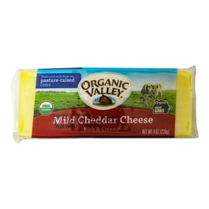 Organic Valley Mild Cheddar Cheese 226 g