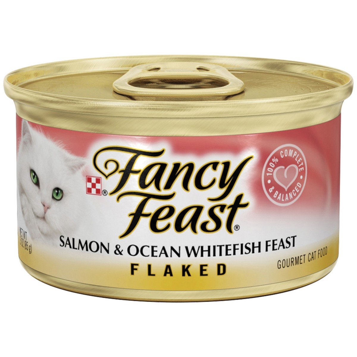 Purina Fancy Feast Flaked Salmon & Ocean Whitefish Wet Cat Food 85 g