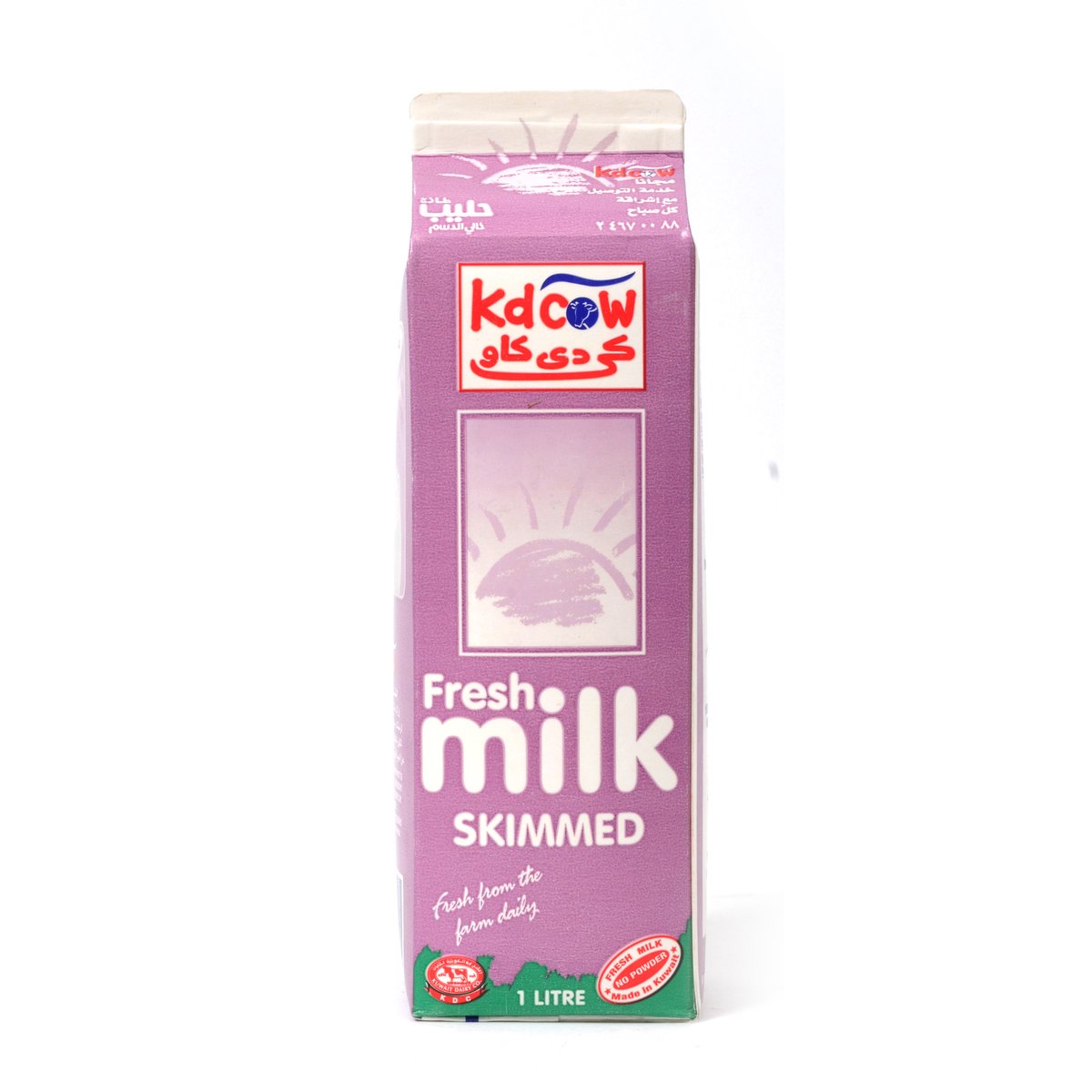 Kdcow Fresh Milk Skimmed 1Litre