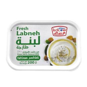 Buy Kdcow Fresh Labneh Full Cream 200g Online at Best Price | Labneh | Lulu Kuwait in Kuwait