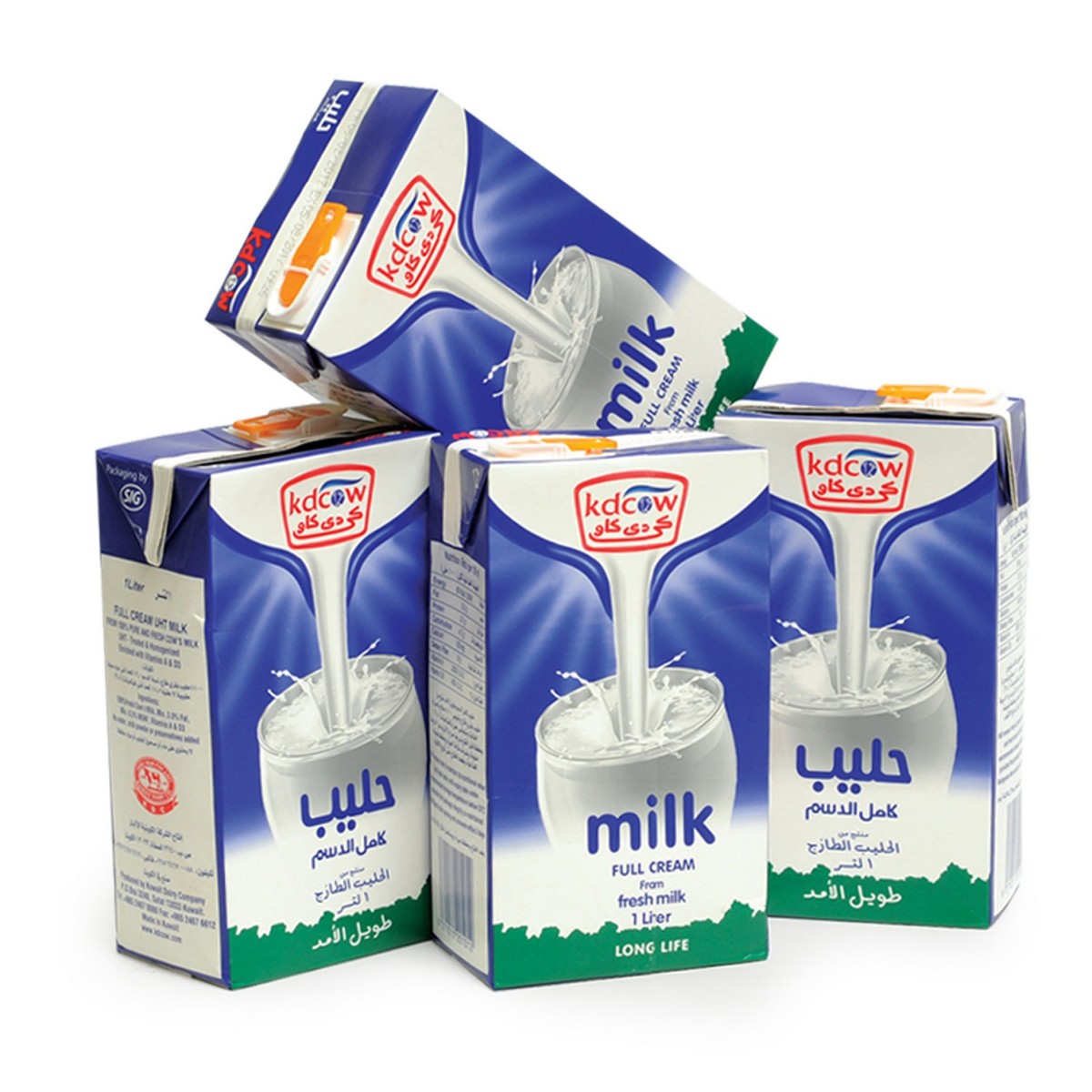 Kdcow UHT Milk Full Cream 4 x 1Litre
