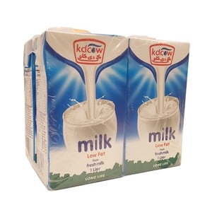 Kdcow Long Life Low Fat Milk 4 x 1Litre