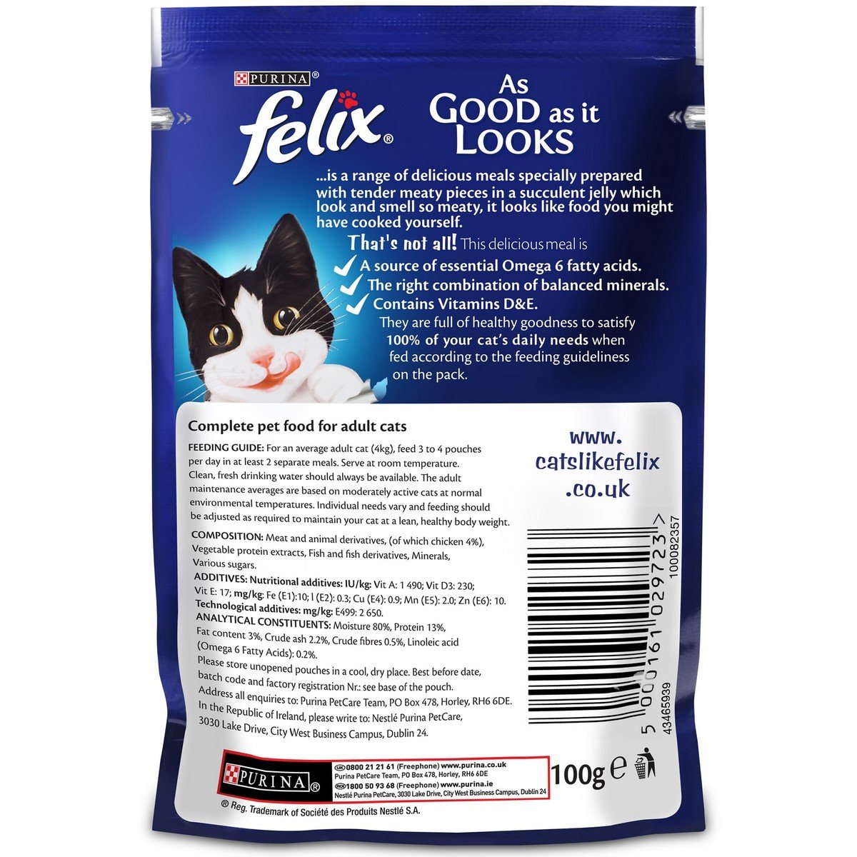 Purina Felix Cat Food With Chicken In Jelly 100 g