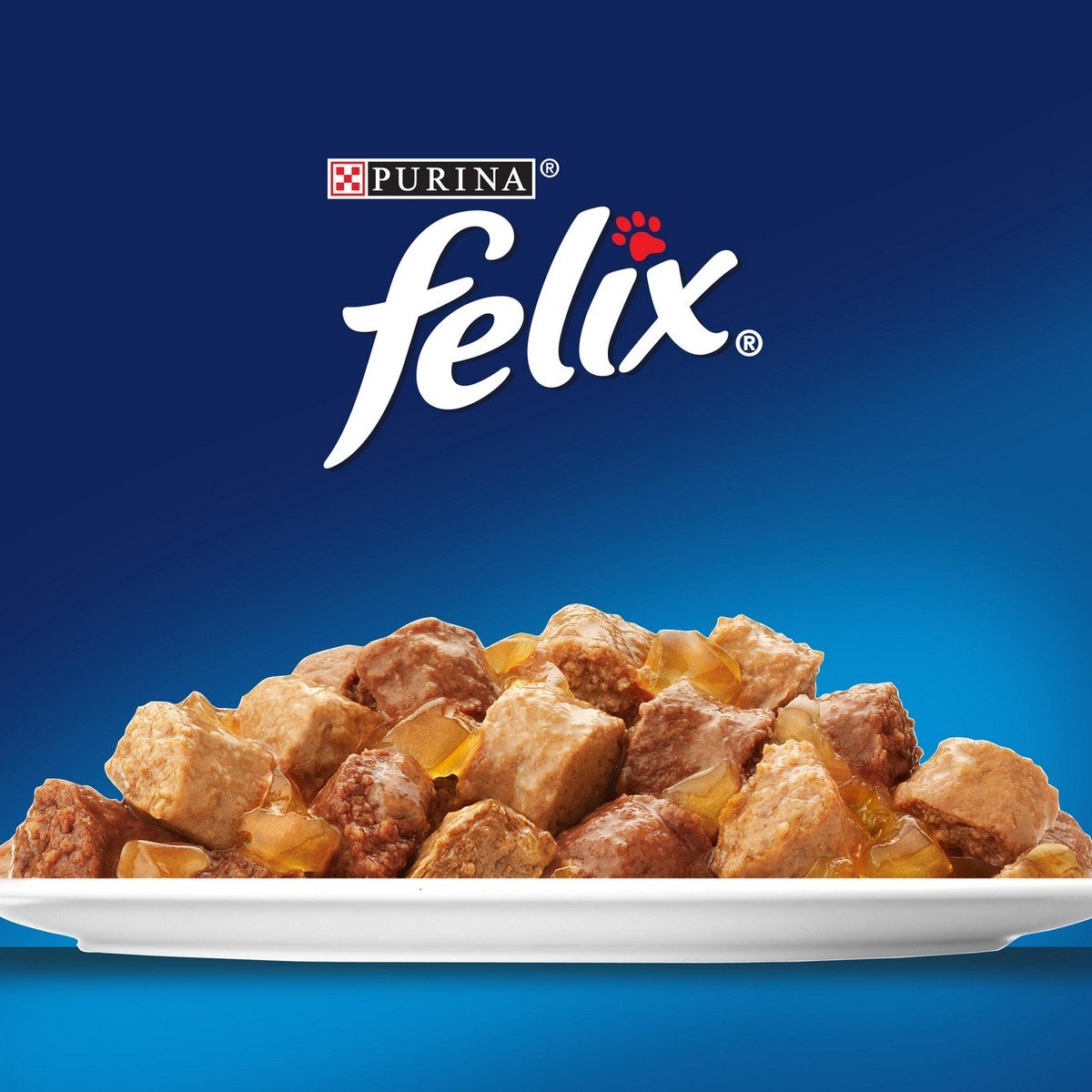 Purina Felix Cat Food With Beef In Jelly 100 g