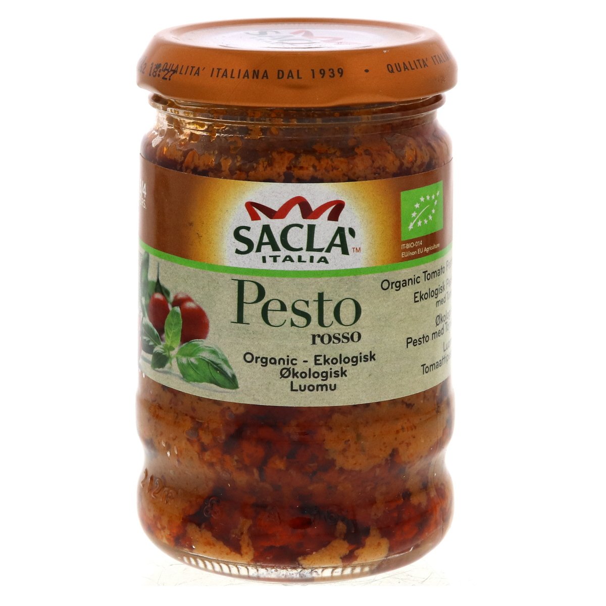 Sacla Organic Tomato Pesto 190 g