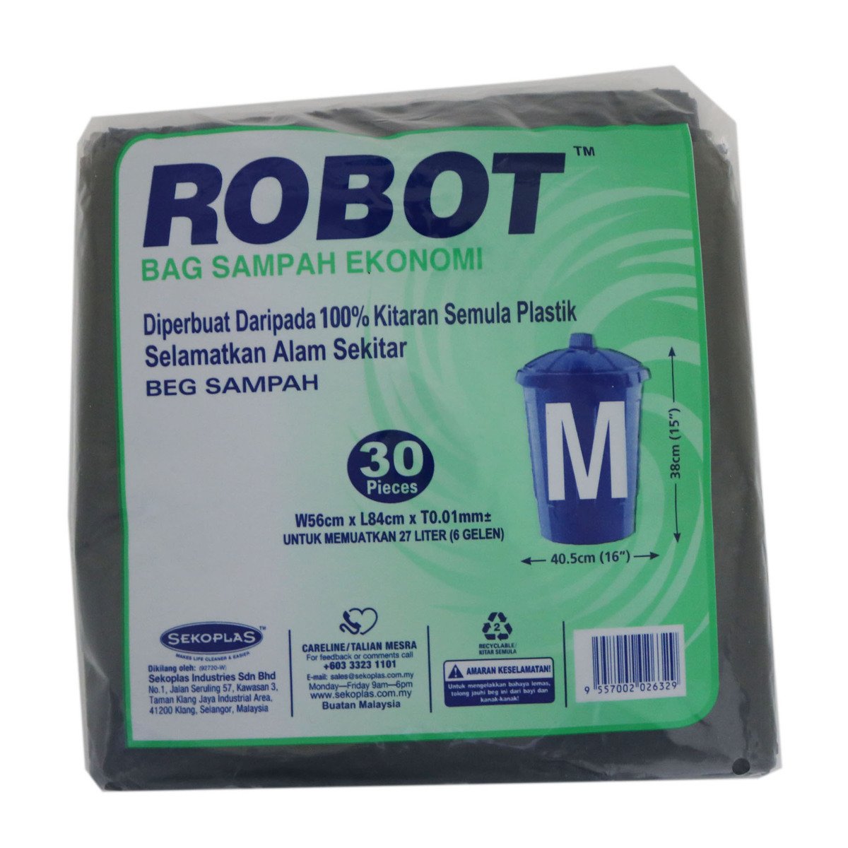 Sekoplas Robot Economy Garbage Bag 56 x 84Cm 30pcs