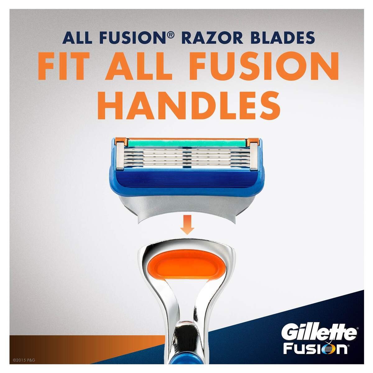 Gillette Fusion 5 Men's Razor 1 Handle + 2 Blades