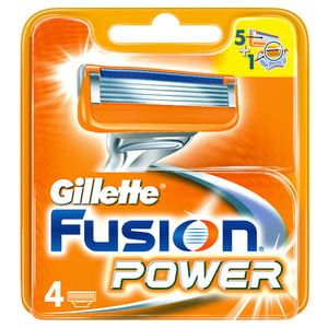 Buy Gillette Fusion Power Razor Blades Refills 4 pcs Online at Best Price | System Blades | Lulu Egypt in Kuwait