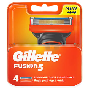 Buy Gillette Fusion 5 Mens Razor Blade Refills 4 pcs Online at Best Price | System Blades | Lulu Egypt in UAE