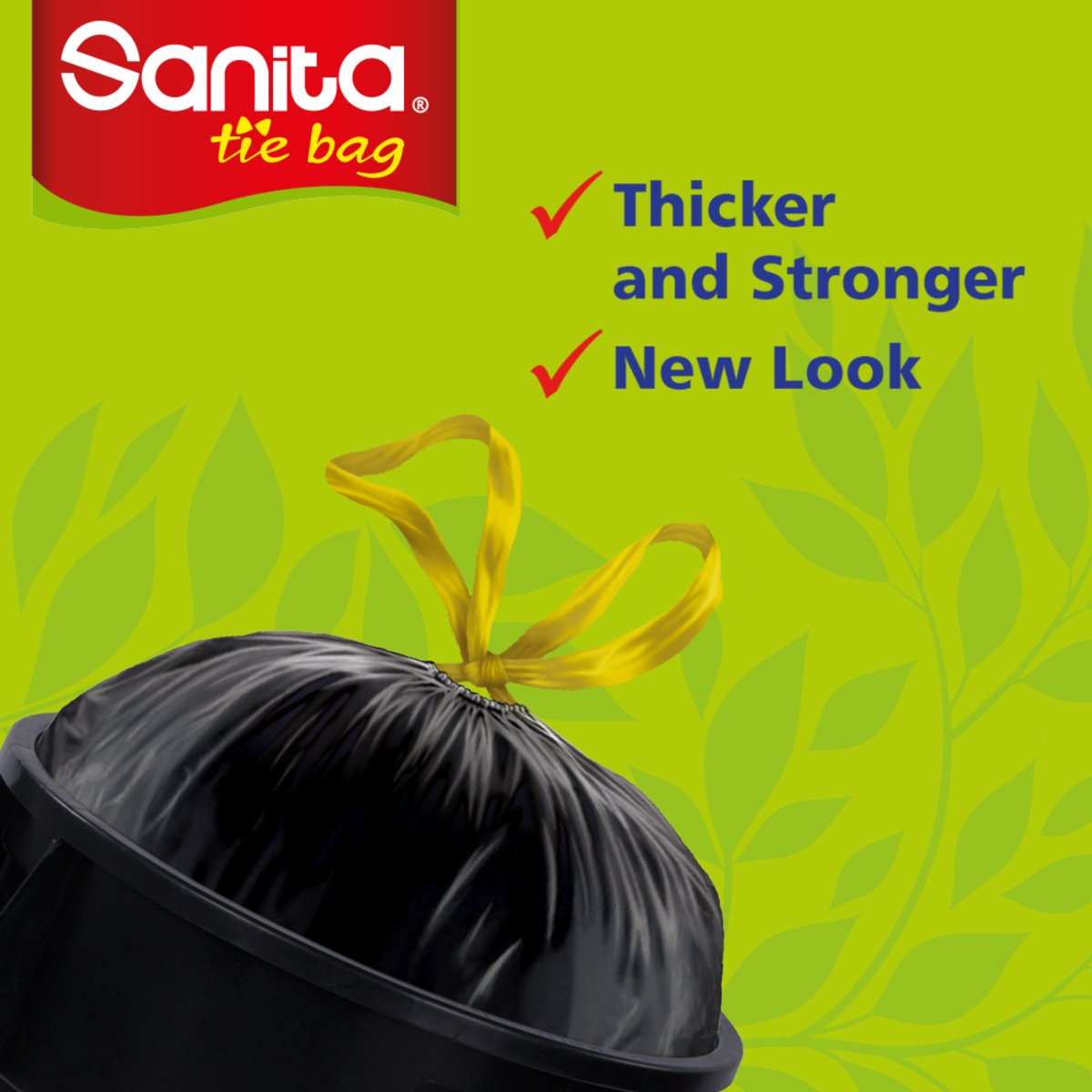Sanita Tie Bags 55 Gallons Size 100 x 84cm 18pcs