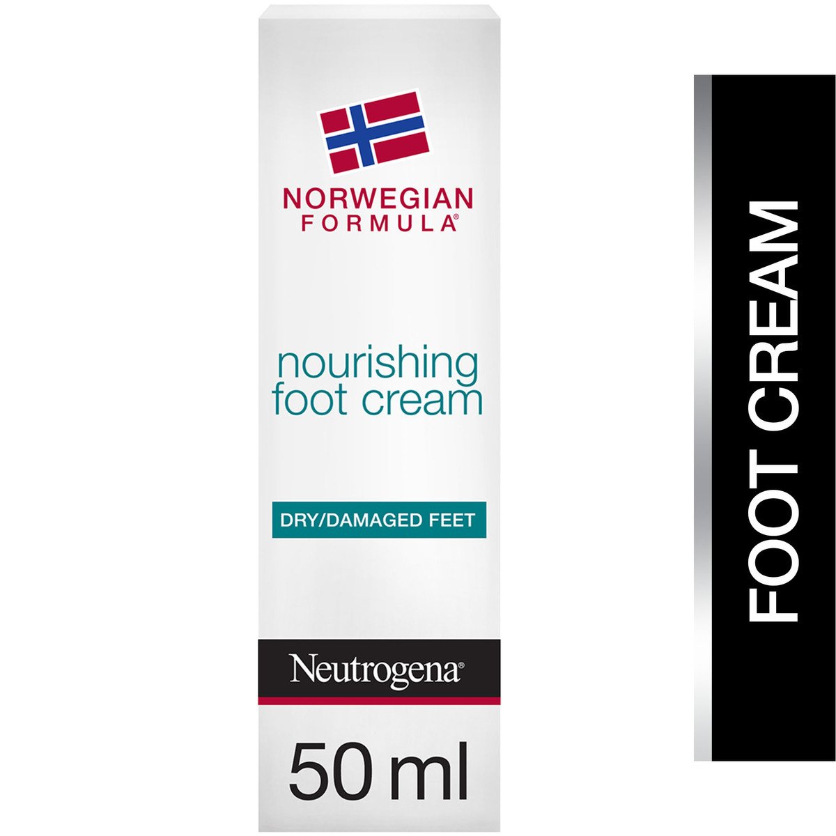 نيوتروجينا كريم للقدم بتركيبة نرويجية مغذي للأقدام الجافة والمتضررة 50 مل