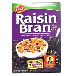 Post Raisin Bran Whole Grain Wheat & Bran Cereal 567g