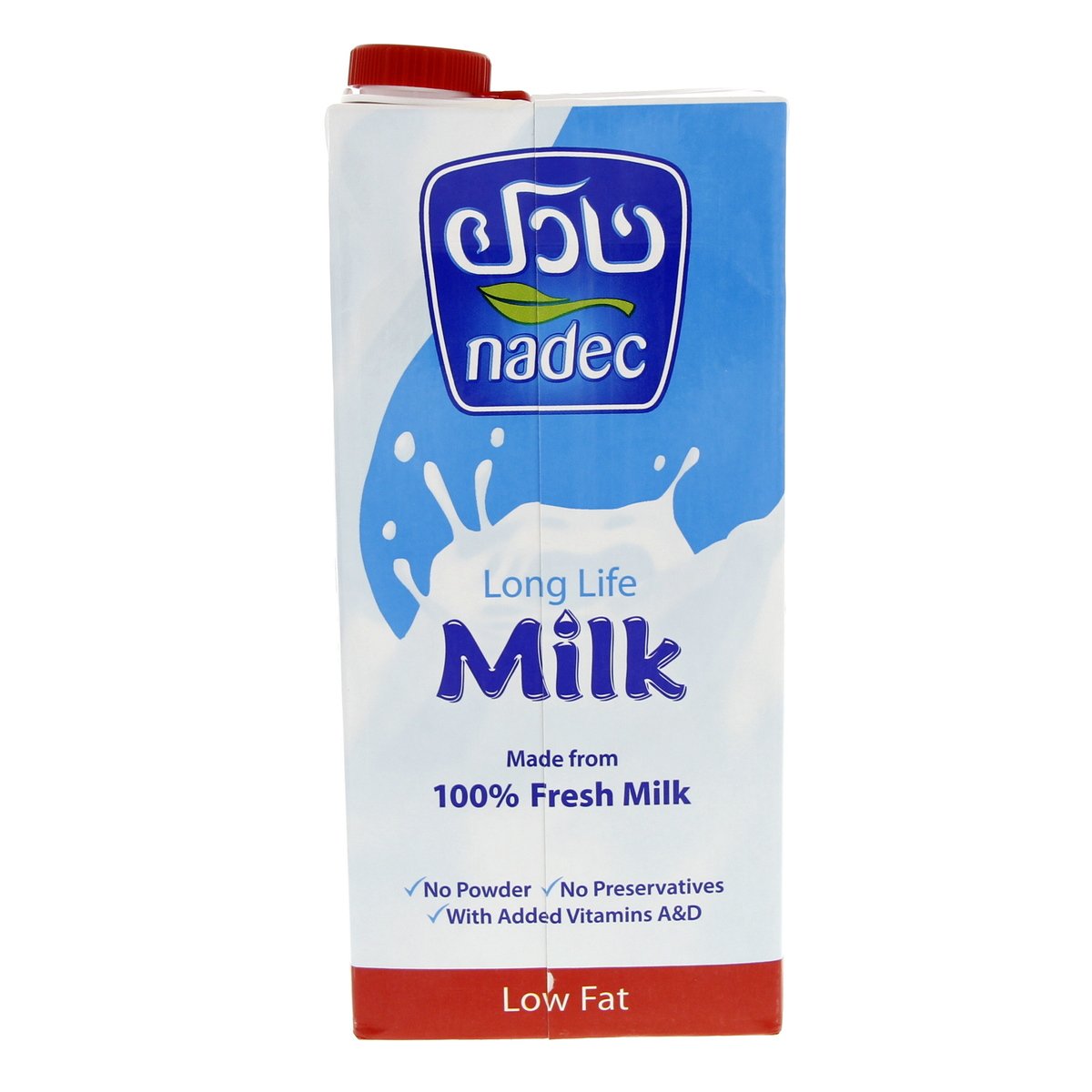 اشتري قم بشراء نادك حليب قليل الدسم طويل الأجل 1 لتر Online at Best Price من الموقع - من لولو هايبر ماركت UHT Milk في السعودية