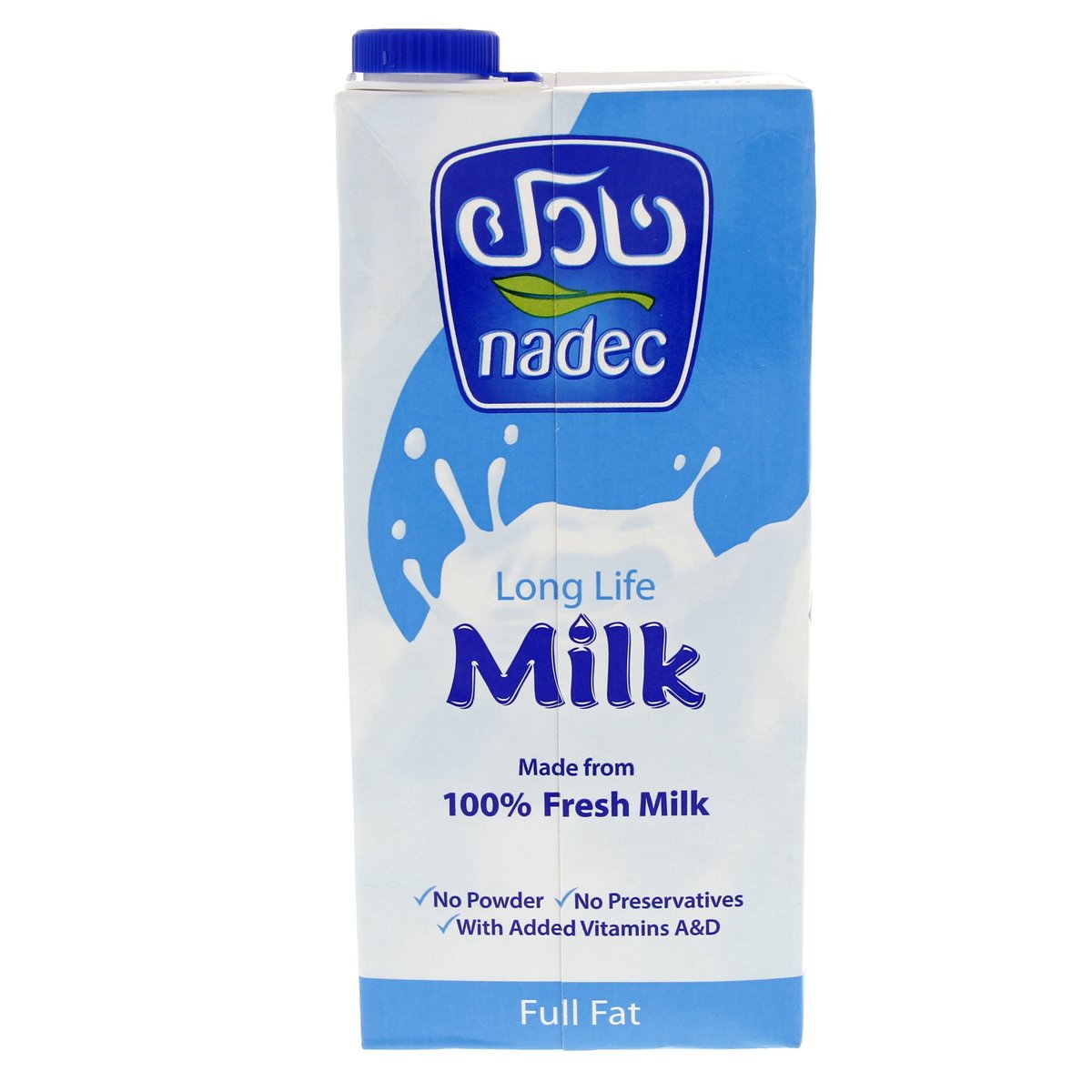 اشتري قم بشراء نادك حليب كامل الدسم طويل الأجل 4 × 1 لتر Online at Best Price من الموقع - من لولو هايبر ماركت UHT Milk في الكويت