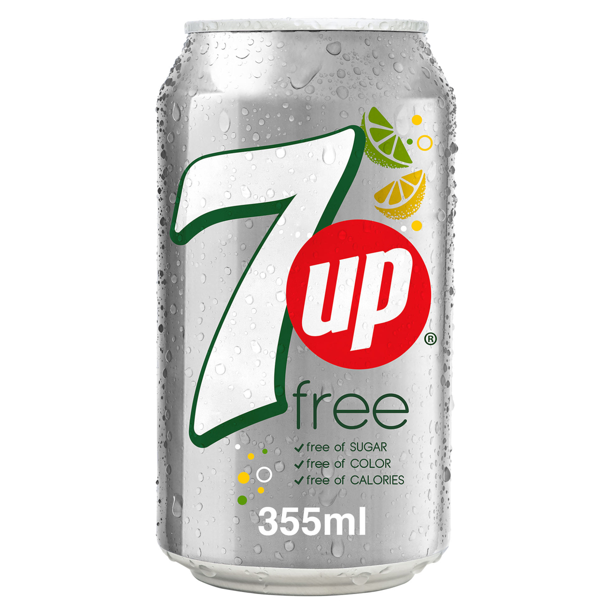 اشتري قم بشراء 7UP Free Carbonated Soft Drink Can 355 ml Online at Best Price من الموقع - من لولو هايبر ماركت Cola Can في السعودية