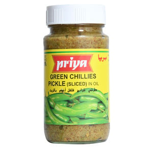 Priya Green Chillies Pickle In Oil 300g