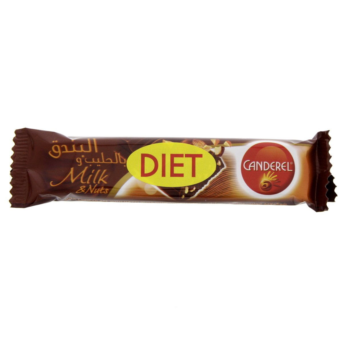 Canderel Milk Chocolate With Nuts With Sweeteners 27 g