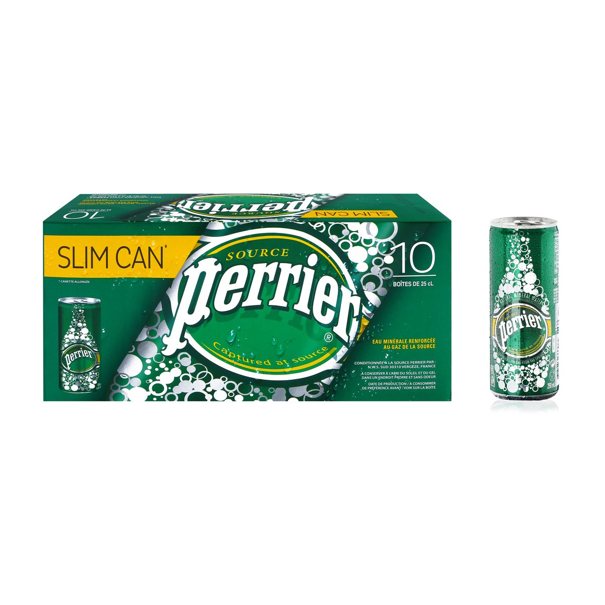 Perrier Natural Sparkling Mineral Water Regular 10 x 250 ml