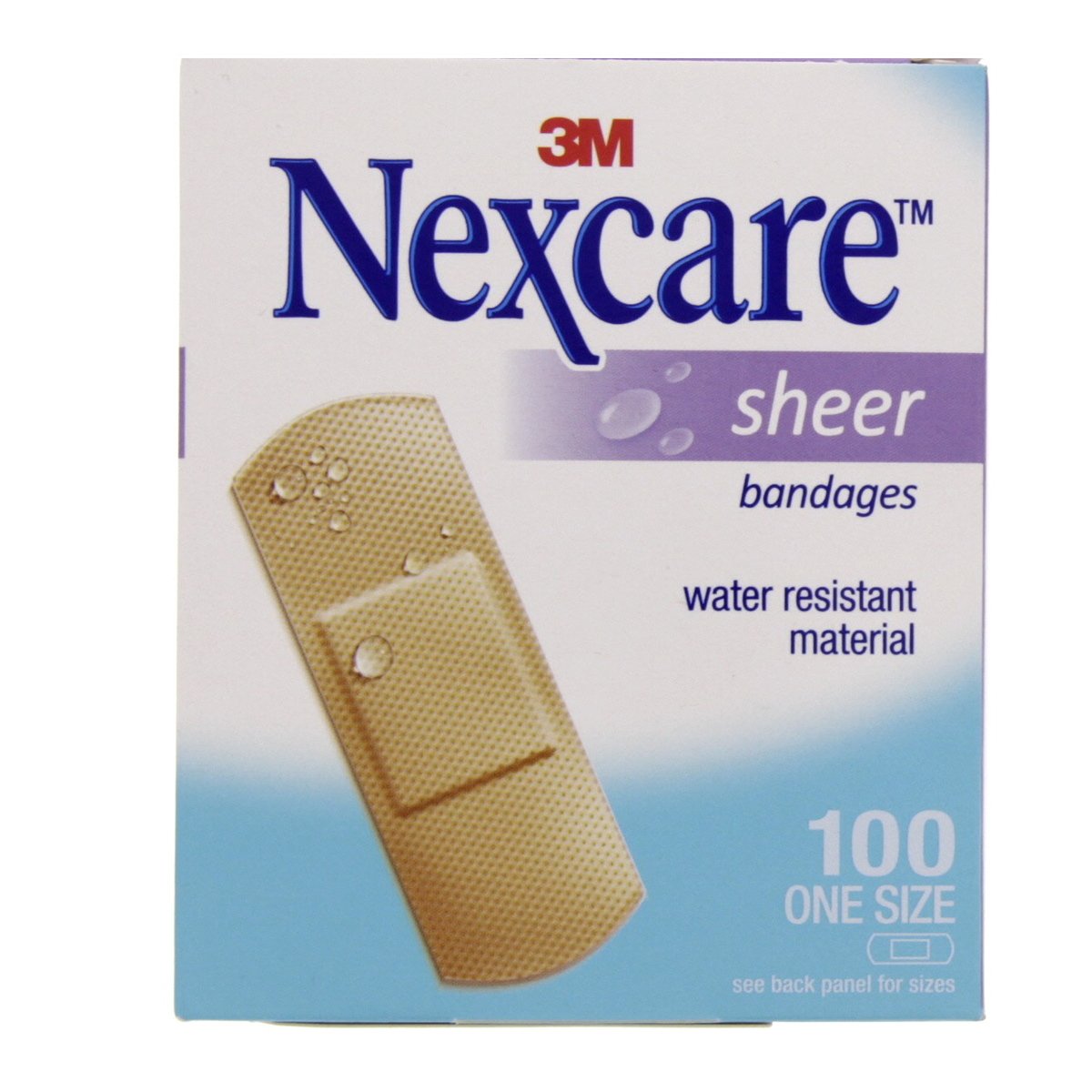 Nexcare Sheer Bandages, 100 pcs