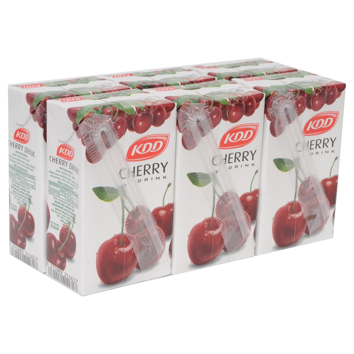 اشتري قم بشراء كي دي دي شراب الكرز 250 مل × 6 قطع Online at Best Price من الموقع - من لولو هايبر ماركت Fruit Juice Tetra في السعودية