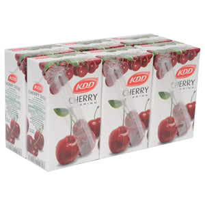 Buy KDD Cherry Drink 250ml x 6 Pieces Online at Best Price | Fruit Juice Tetra | Lulu Kuwait in Kuwait
