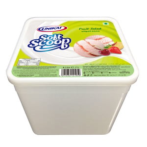 Unikai Soft Scoop Ice Cream Fruit Salad 4Litre