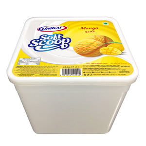 Unikai Soft Scoop Ice Cream Mango 4Litre