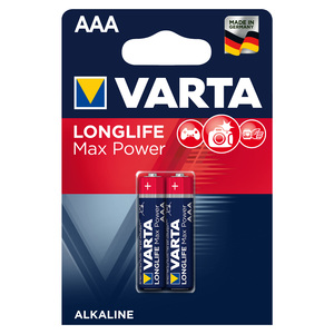 Varta Long Life Max Power AAA Alkaline Battery 2pcs