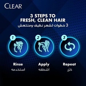 Clear Men's 2in1 Style Express Anti-Dandruff Shampoo 400 ml