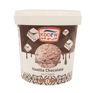 Buy Kdcow Vanilla Chocolate Ice Cream 1Litre Online at Best Price | Ice Cream Take Home | Lulu Kuwait in Kuwait