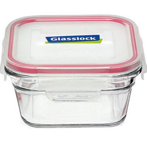 Glass Lock Square Glass Container RP523