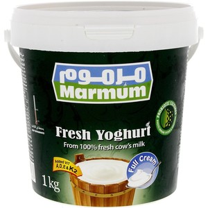 اشتري قم بشراء مرموم زبادي طازج كامل الدسم 1 كجم Online at Best Price من الموقع - من لولو هايبر ماركت Plain Yoghurt في الامارات