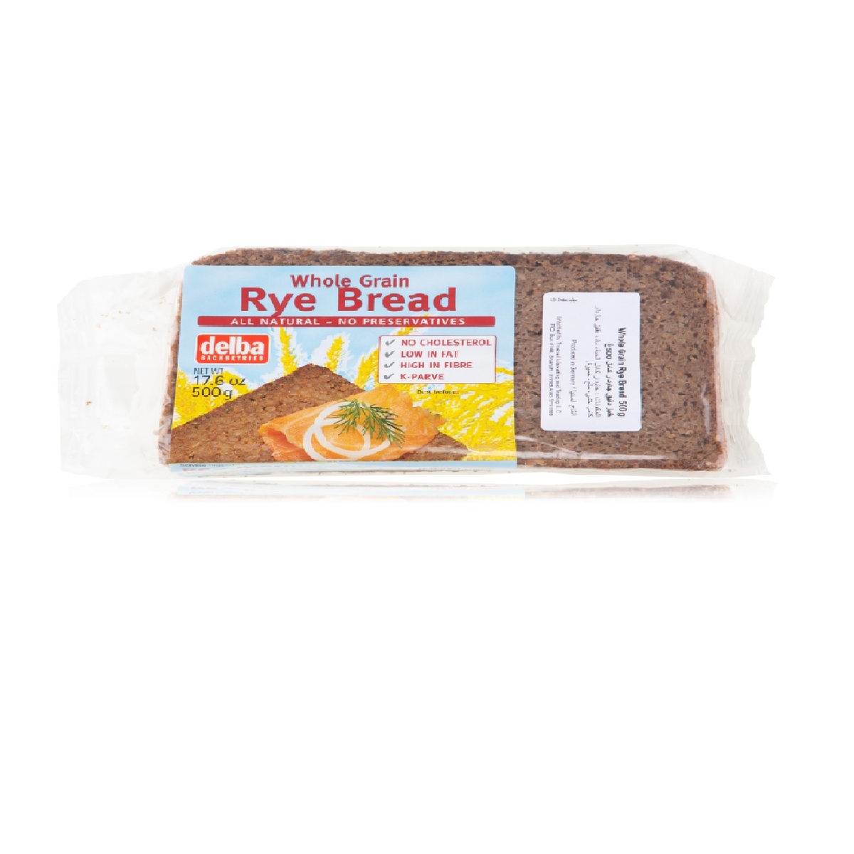 Delba Whole Rye Bread 500 g