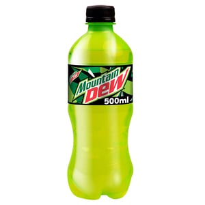 Mountain Dew Carbonated Soft Drink Plastic Bottle 500ml