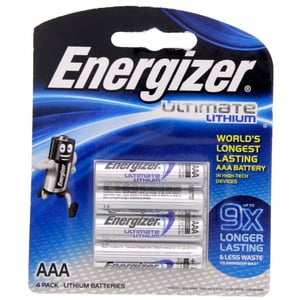 Energizer Ultimate Lithium AAA battery  L92BP4
