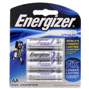 Energizer Ultimate Lithium AA battery  L91BP4