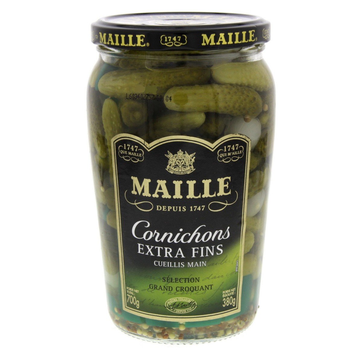 Maille Cornichons Extra Fines Cueillis Main 380 g