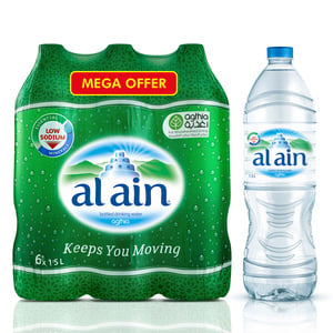 Al Ain Bottled Drinking Water 6 x 1.5Litre