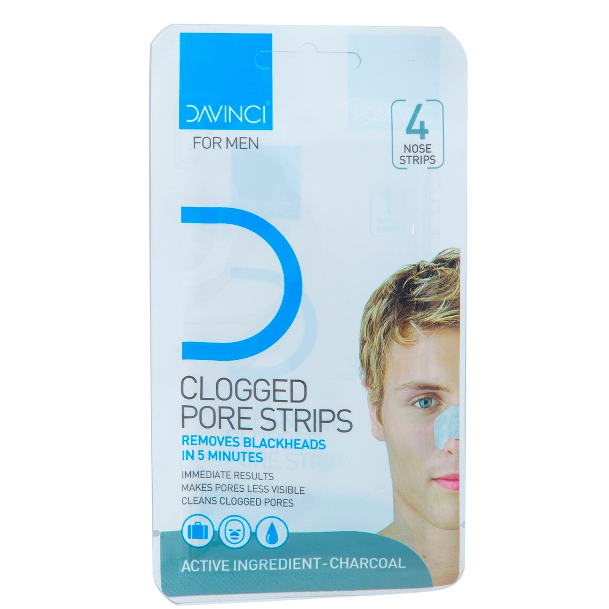 Davinci Nose Strip For Men Clogged Pore Strips 4 pcs