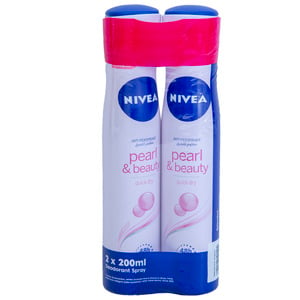 Nivea Pearl And Beauty Quick Dry Deodorant Spray 2 x 200 ml