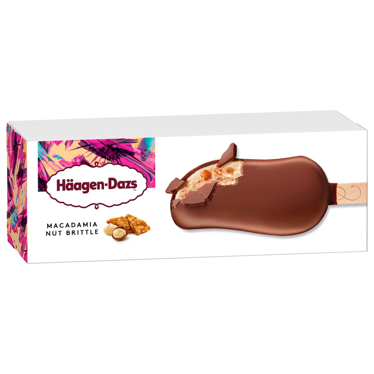 Haagen-Dazs Ice Cream Stick Macadamia Nut Brittle, 80 ml